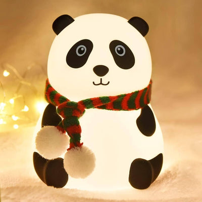Panda LED Night Light – Rechargeable Soft Silicone Lamp for Kids & Home Decor
