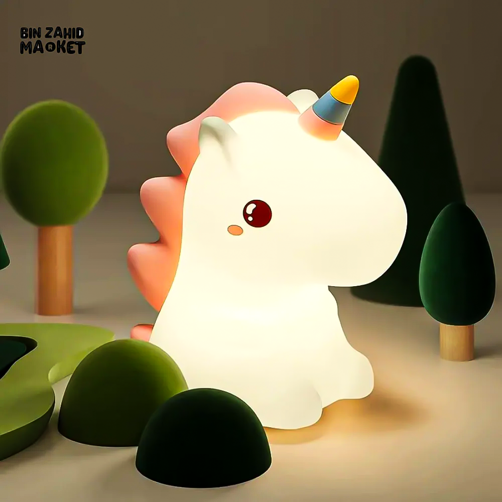 Magical Unicorn Silicone Lamp – Color Changing Night Light