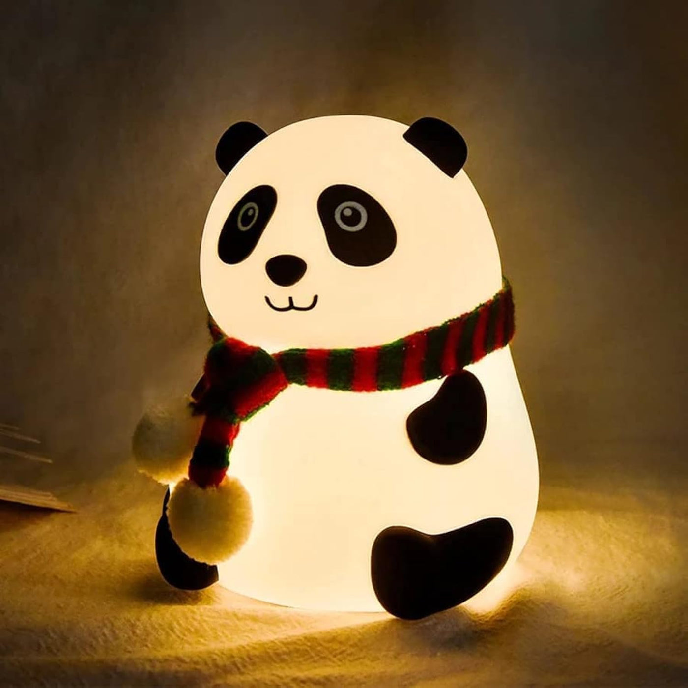Panda LED Night Light – Rechargeable Soft Silicone Lamp for Kids & Home Decor