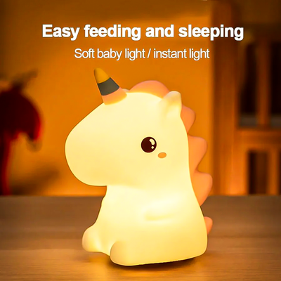 Magical Unicorn Silicone Lamp – Color Changing Night Light