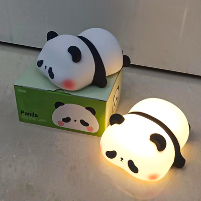 Cute Panda Silicone Night Lamp – Soft Glow Bedroom Light