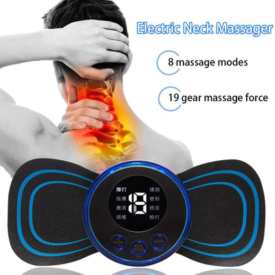 Smart Electric Foot Massager Mat & Mini Body Massager Combo with USB Charging and Display