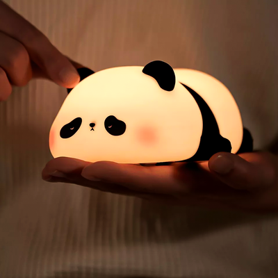 Cute Panda Silicone Night Lamp – Soft Glow Bedroom Light