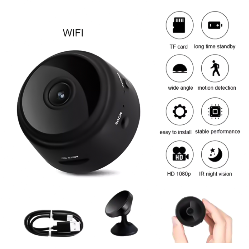 A9 Mini WiFi Camera – Wireless HD Smart Security Camera | Night Vision & Motion Detection