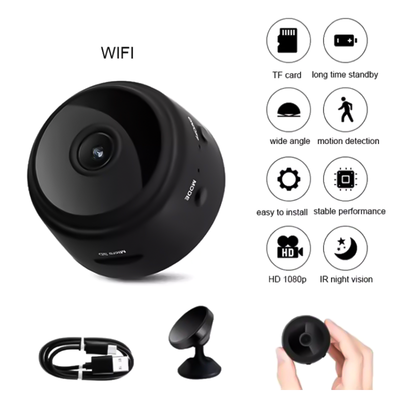 A9 Mini WiFi Camera – Wireless HD Smart Security Camera | Night Vision & Motion Detection