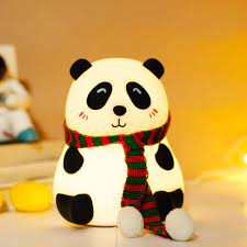 Panda LED Night Light – Rechargeable Soft Silicone Lamp for Kids & Home Decor
