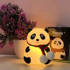 Panda LED Night Light – Rechargeable Soft Silicone Lamp for Kids & Home Decor