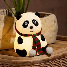 Panda LED Night Light – Rechargeable Soft Silicone Lamp for Kids & Home Decor