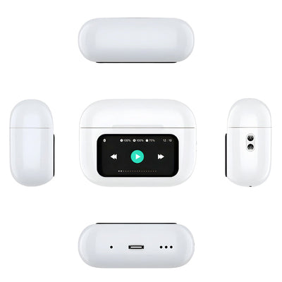 A9 Pro AirPods ANC, TWC, BT 5.4 & Extended Battery Life - Latest Screen AirPods
